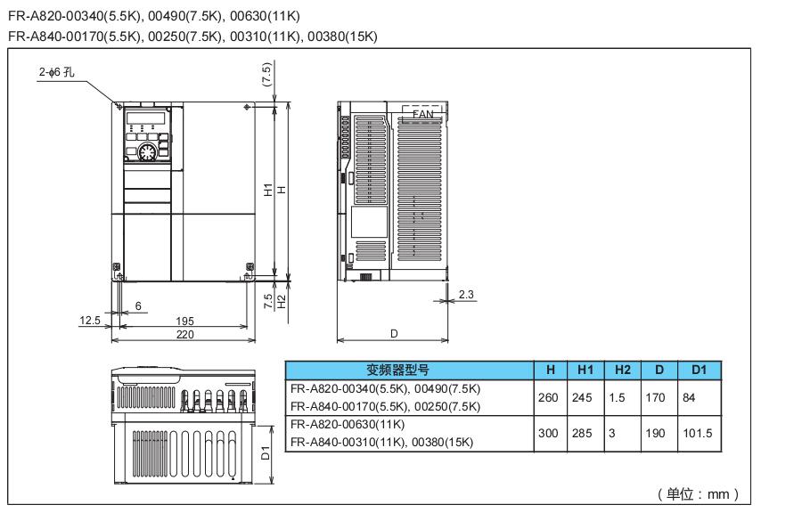 三菱變頻器FR-A800系列 三菱變頻器FR-A800系列