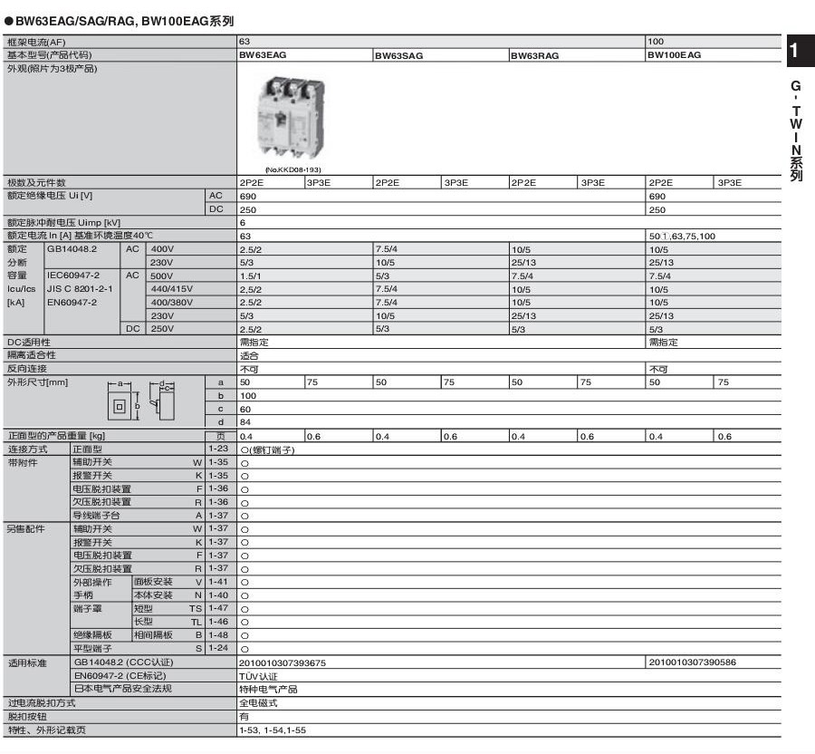新款富士塑殼及漏電斷路器